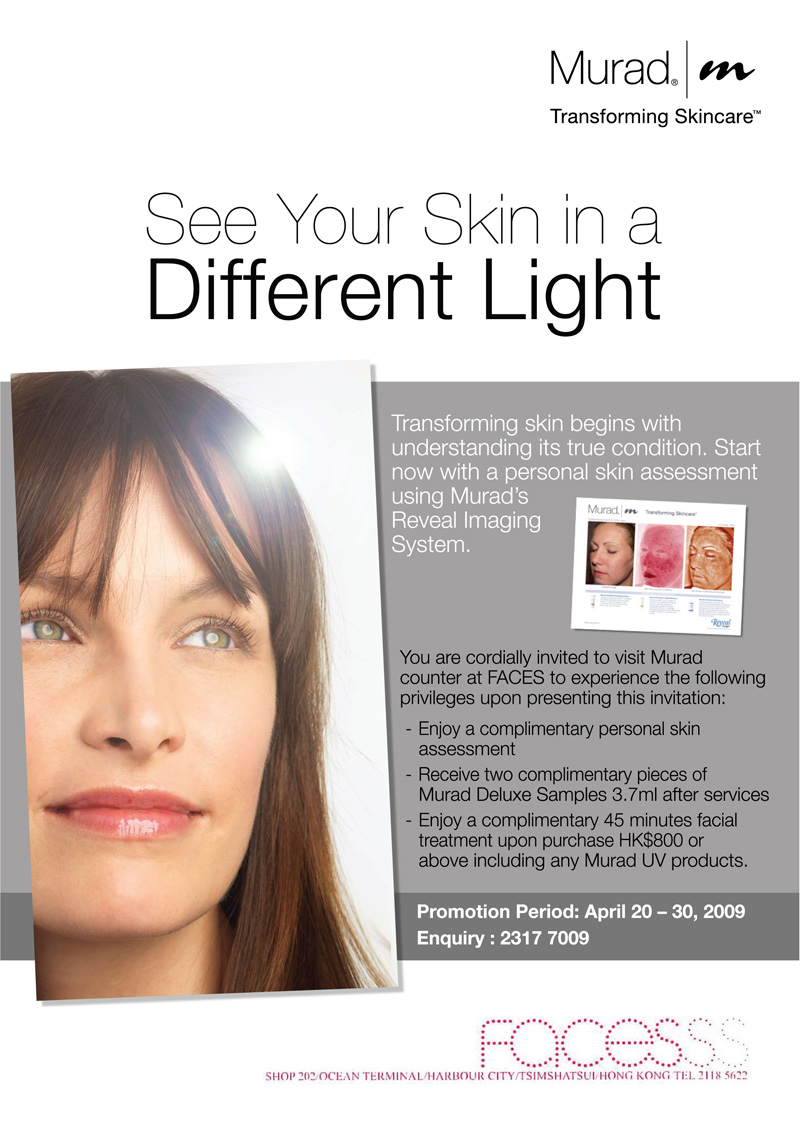 FACES - See Your Skin in a Different Light at Murad(4月20-30日)圖片1