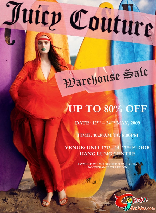 Juicy Couture - Warehouse Sales (up to 80%off)(至5月24日)圖片1