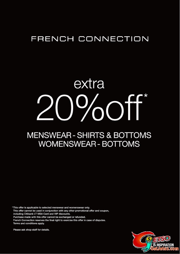 FCUK Extra 20%Off Promotion圖片1