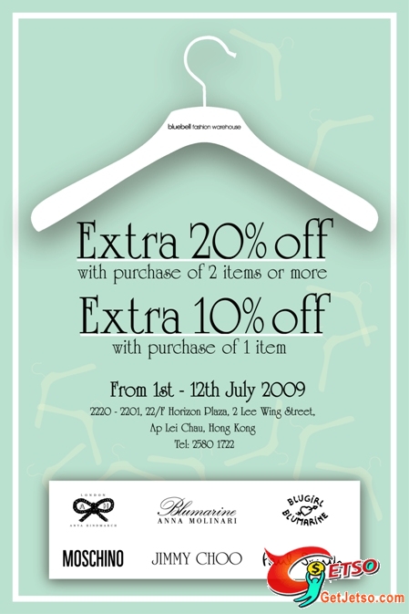 EXTRA 20%OFF at Bluebell Fashion Warehouse(至7月12日)圖片1