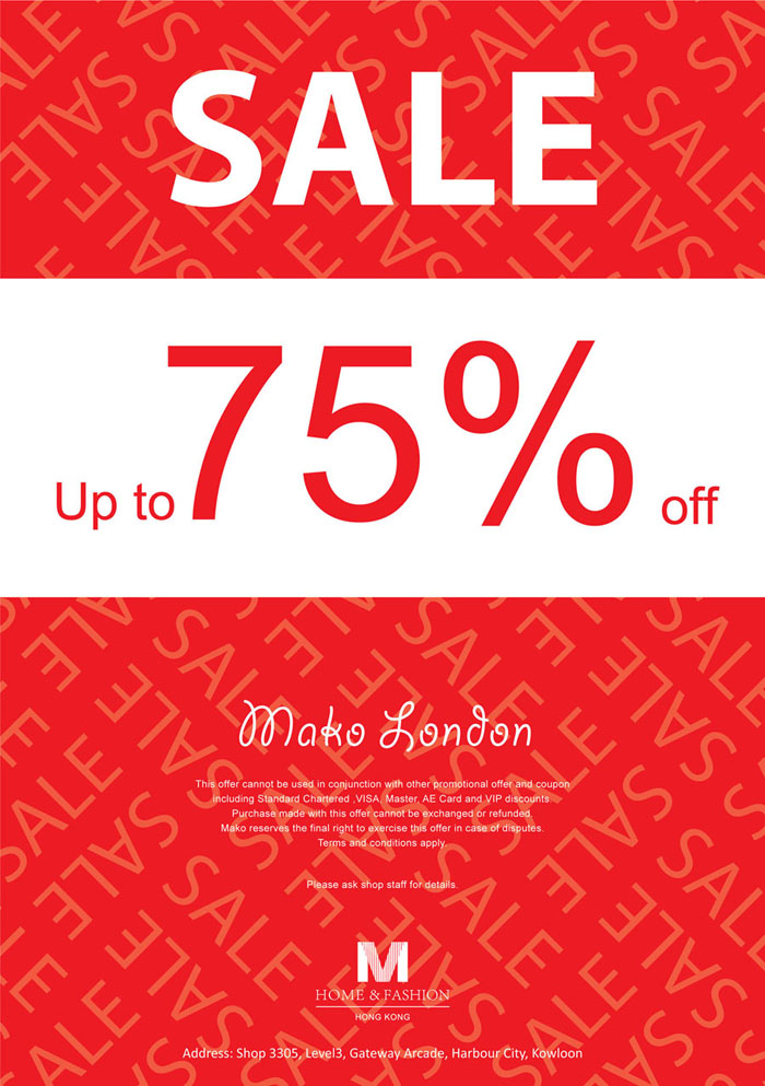 MAKO special sales up to 75%off for all bedding and sleepwear(至7月25日)圖片1