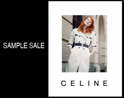 celine sample sale