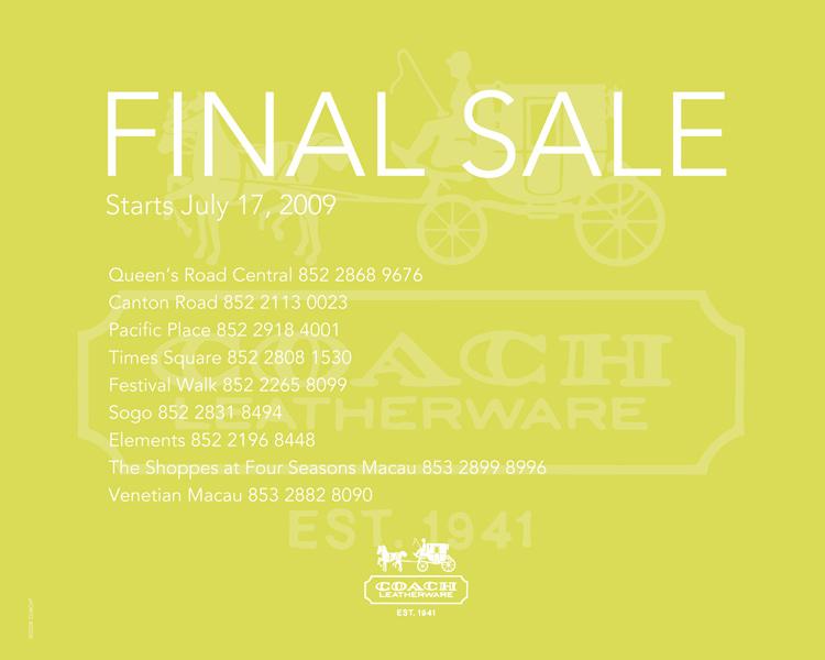 COACH Final Sale (Starts 17 July 2009)圖片1