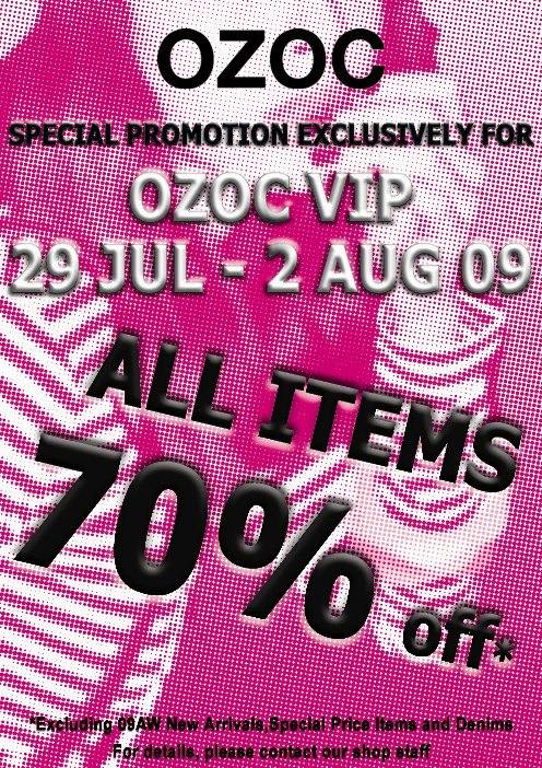 OZOC VIPSALE 低至3折(至8月2日)圖片1