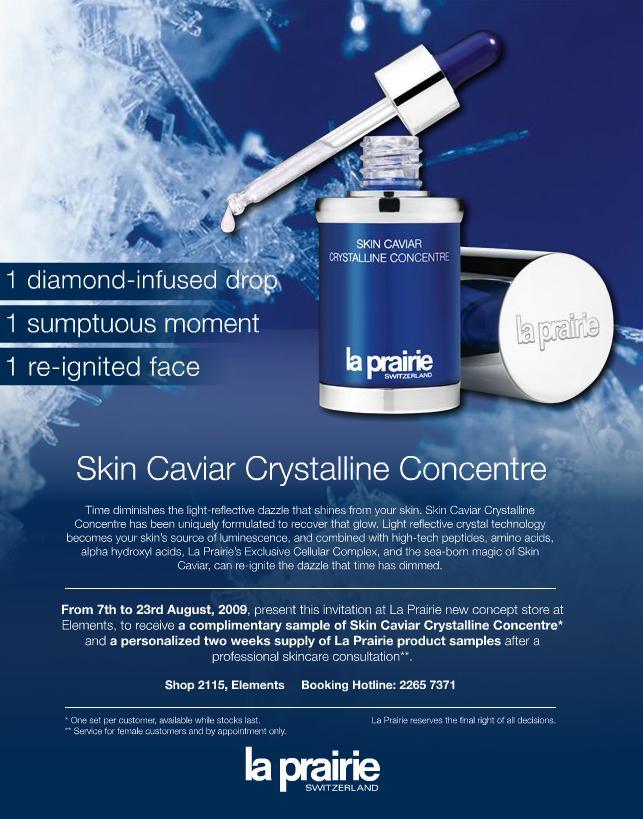 La Prairie Caviar &Diamonds Restore Skins Lost Luster Invitation @ Elements(至8月23日)圖片1