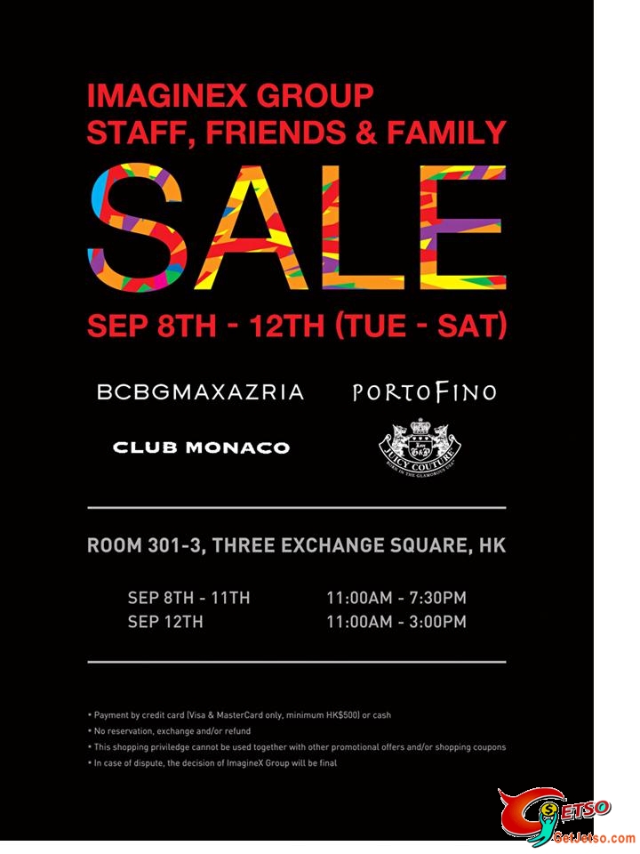 IMAGINEX GROUP - SALE - STAFF,FRIENDS &FAMILY(至9月12日)圖片1