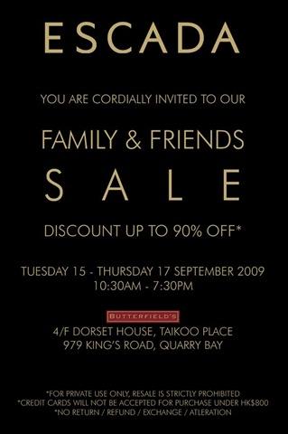 Escade Family and Friends Sale(至9月17日)圖片1