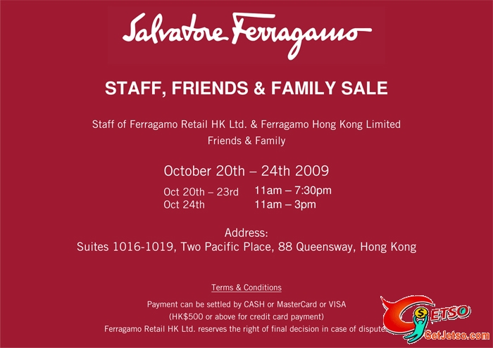 Salvatore Ferragamo Private Sale(至10月20-24日)圖片1