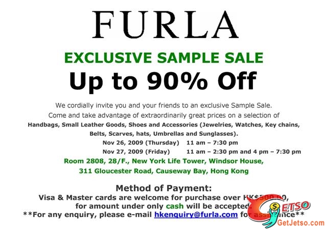 FURLA UP to 90%OFF 開倉Private Sale(11月26-27日)圖片1