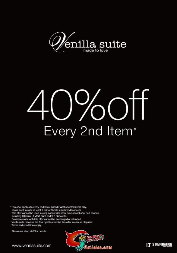 Venilla suite Winter Promotion 40%Off Every 2nd Item圖片1