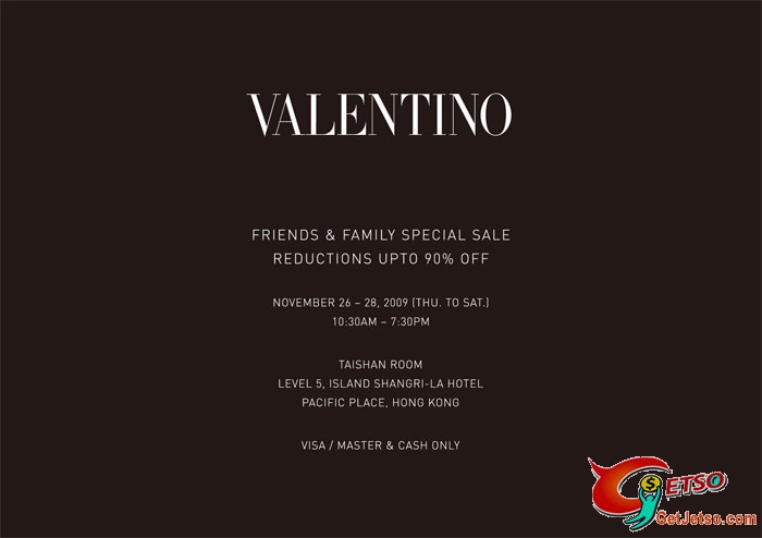 Valentino Friends &Family Sale低至1折開倉(11月26-28日)圖片2