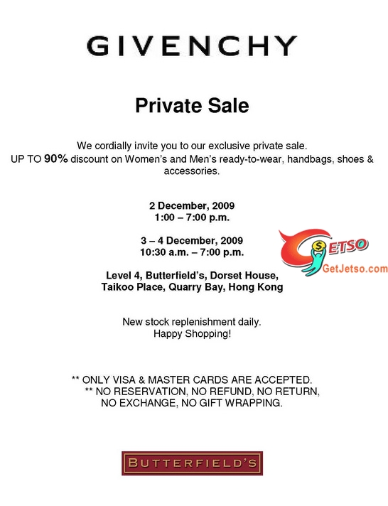 Givenchy Private Sale Up to 90%Off(12月2-4日)圖片2