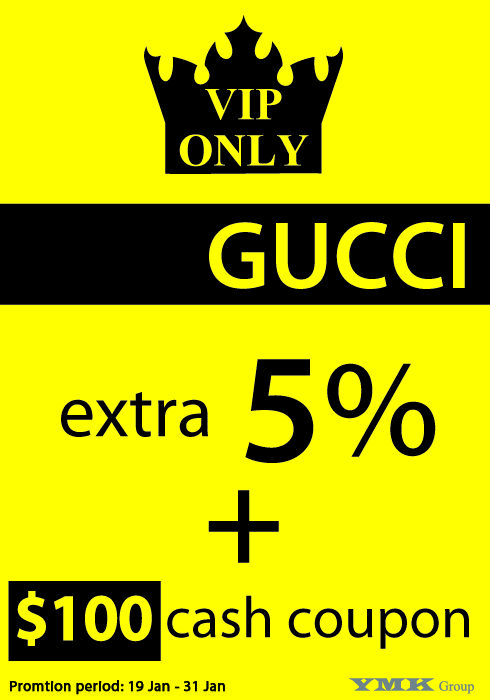 YMK - Gucci Extra 5%+0現金券(至10年1月31日)圖片1