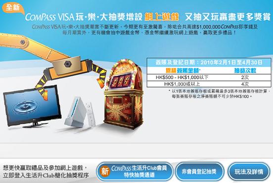 Compass Visa玩樂大抽獎(至10年4月30日)圖片1