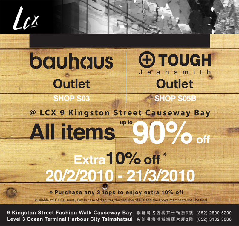 Bauhaus &TOUGH Ultimate Sale at LCX Causeway Bay(up to 90%off)(至3月21日)圖片1