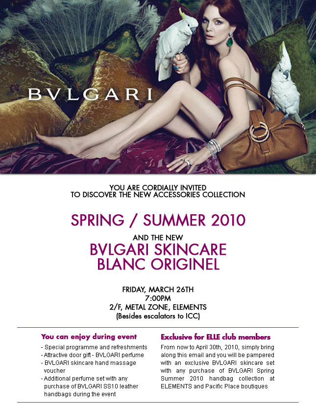 Elle Club - BVLGARI event night &free skinset at Elements &PP(至10年3月26日)圖片2