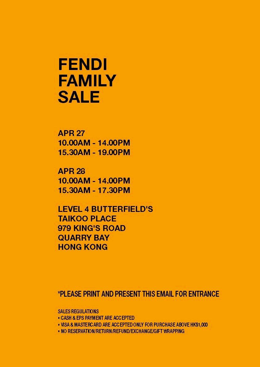 Fendi friends and store family sale