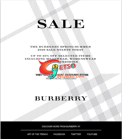 Burberry Sale低至6折大減價圖片1