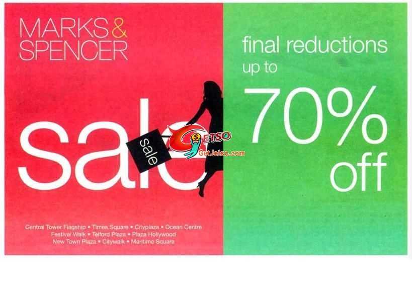 Marks &Spencer Final Reductions Sale低至3折優惠(至10年8月31日)圖片1