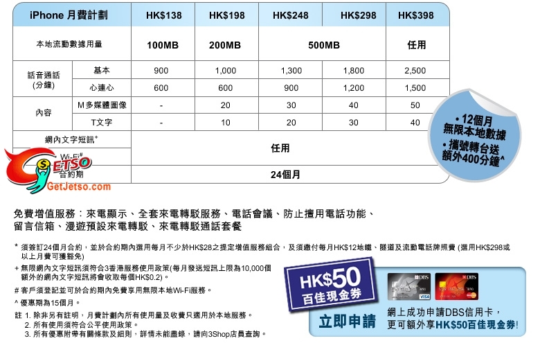 DBS信用卡尊享3香港預繳出iPhone 4,積分或現金回贈(至10年12月31日)圖片4