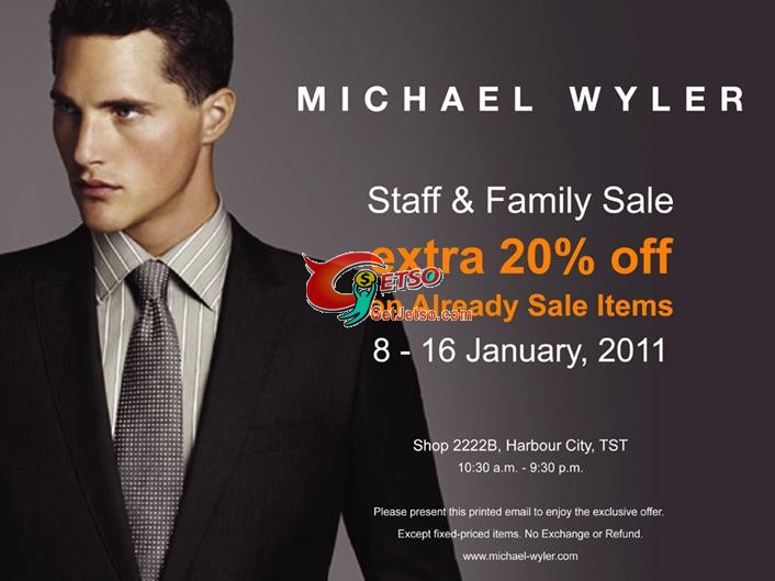 Michael Wyler 高級男裝店STAFF &FAMILY SALE @ 海港城(至11年1月16日)圖片1