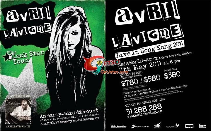 購買Avril Lavigne演唱會0門券享0折扣優惠@Sony Music(至11年3月31日)圖片1
