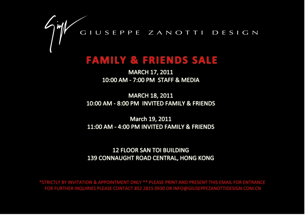 Giuseppe Zanotti Design Family Friends SALE(至11年3月19日)圖片1