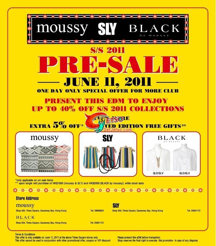 Moussy Pre-Sale 低至6折優惠@時代廣場(至11年6月11日)圖片1