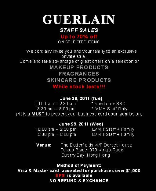 Guerlain Private Sales up to 70%off(11年6月29日)圖片1