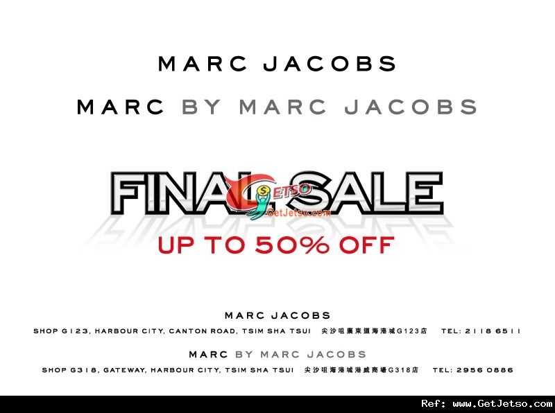 MARC JACOBS &MARC BY MARC JACOBS Final Sale低至半價優惠(至11年7月31日)圖片1