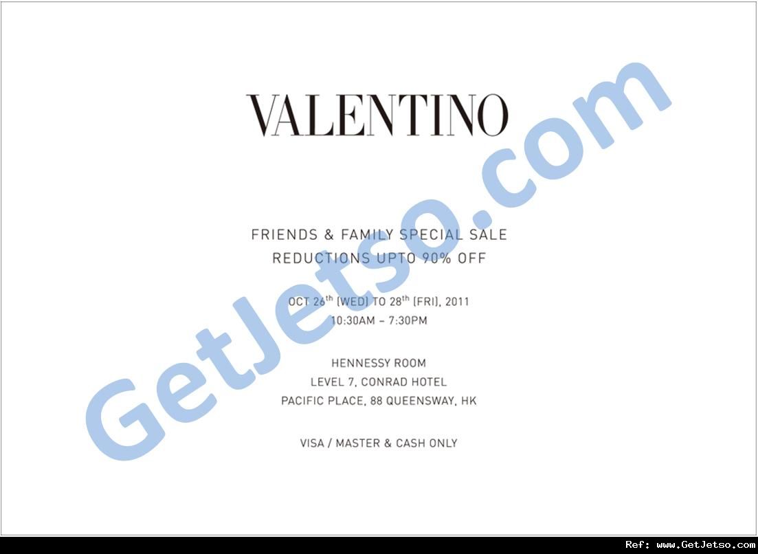 VALENTINO Friends &Family Sale 低至1折開倉優惠(至11年10月28日)圖片1