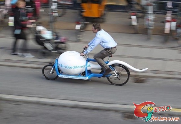 丹麥運送「精子」自行車圖片1