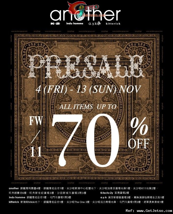 another FW11 VIP Presale 低至3折優惠(至11年11月14日)圖片1