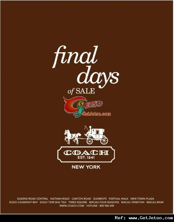 COACH finals days of SALE(至12年1月20日)圖片1