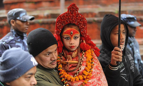 神秘的尼泊爾“處女神”圖片2