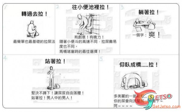 拉屎人人會；巧妙各不同圖片1