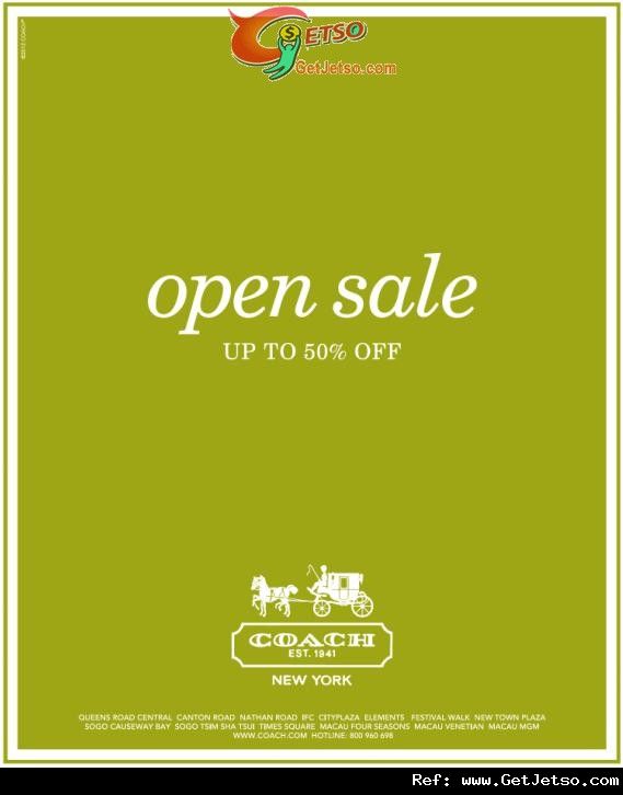 COACH OPEN SALE 低至半價優惠(至12年6月10日)圖片1