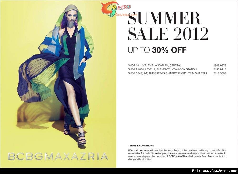 BCBGMAXAZRIA Summer Sale低至7折優惠(至12年6月30日)圖片1