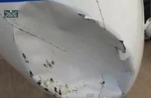 8千米高度擦撞幽浮？中國民航波音757機鼻驚見大凹洞圖片2