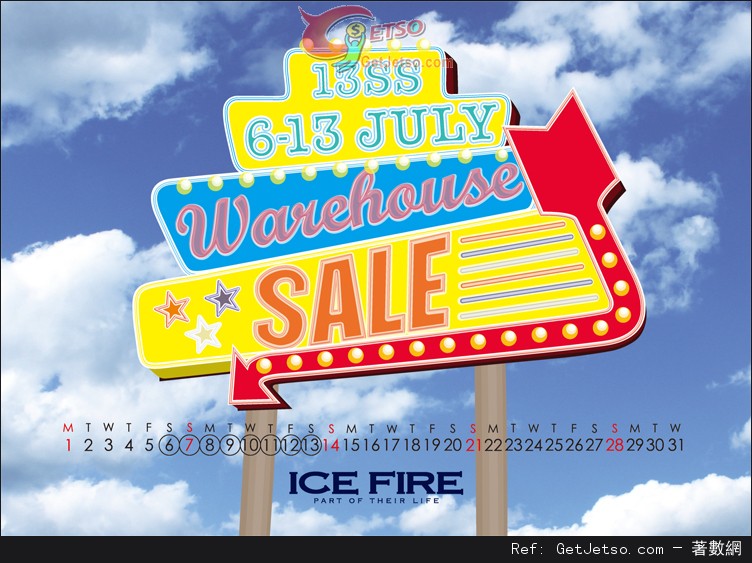 ICE FIRE Warehouse Sale 開倉大減價優惠(13年7月6-13日)圖片1