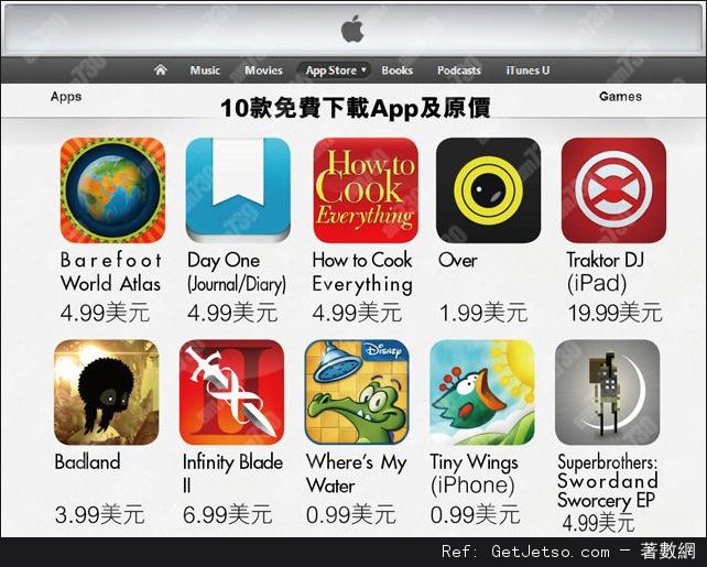 蘋果慶祝App Store 誕生5周年，用戶免費下載10款手機程式圖片1