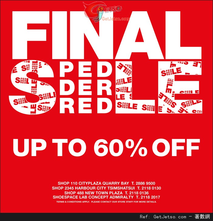 Pedder Red Final Sale 低至4折優惠(至13年7月31日)圖片1