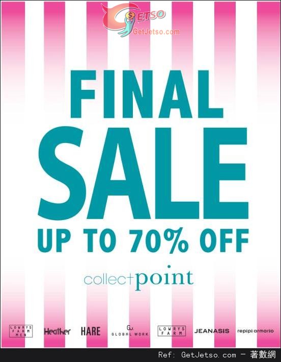 collect point FINAL SALE 低至3折優惠(至13年8月31日)圖片1