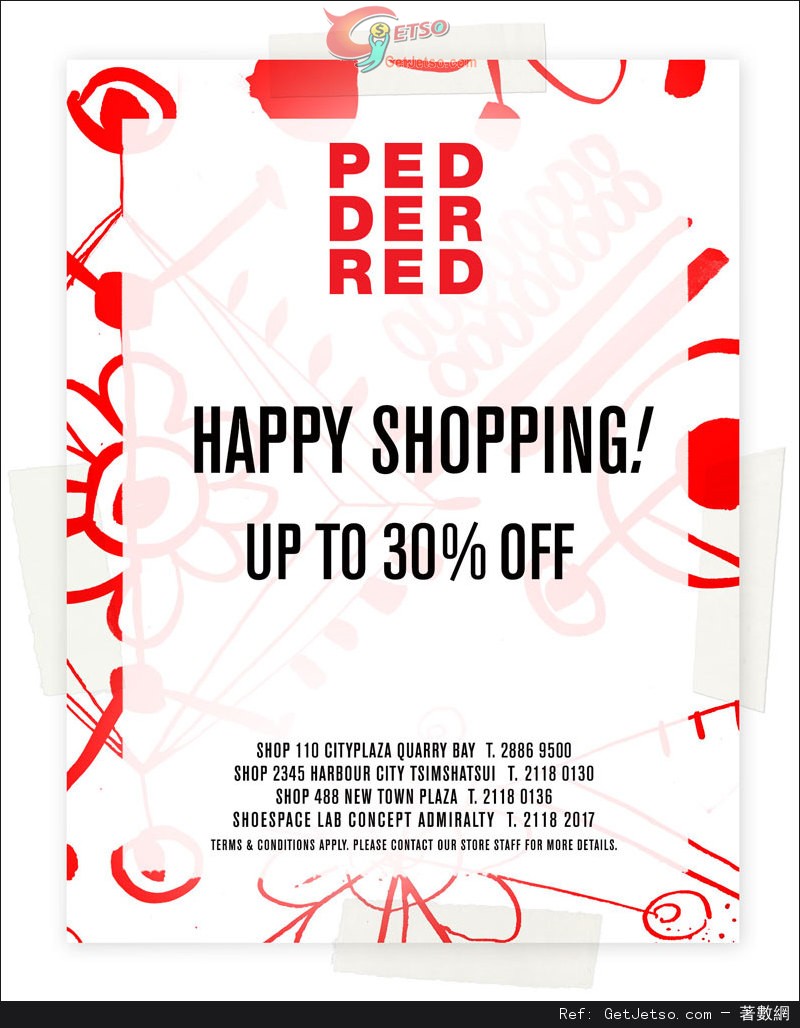 Pedder Red End of Season Sale 低至7折優惠(13年12月14日起)圖片1