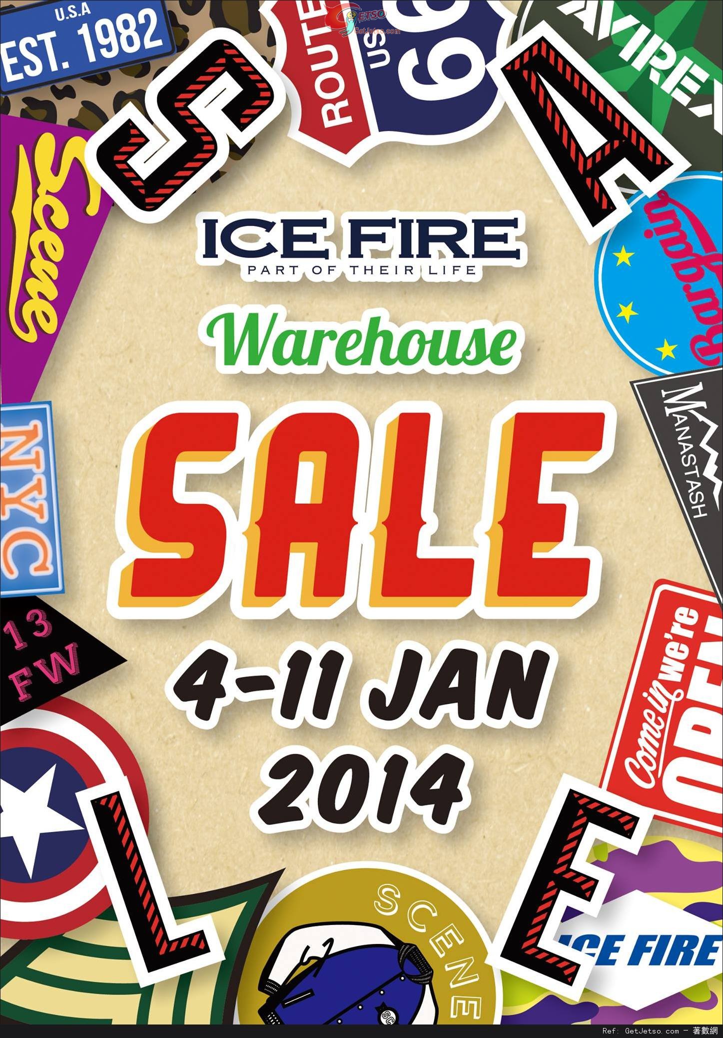 ICE FIRE Warehouse Sale 開倉大減價優惠(14年1月4-11日)圖片1