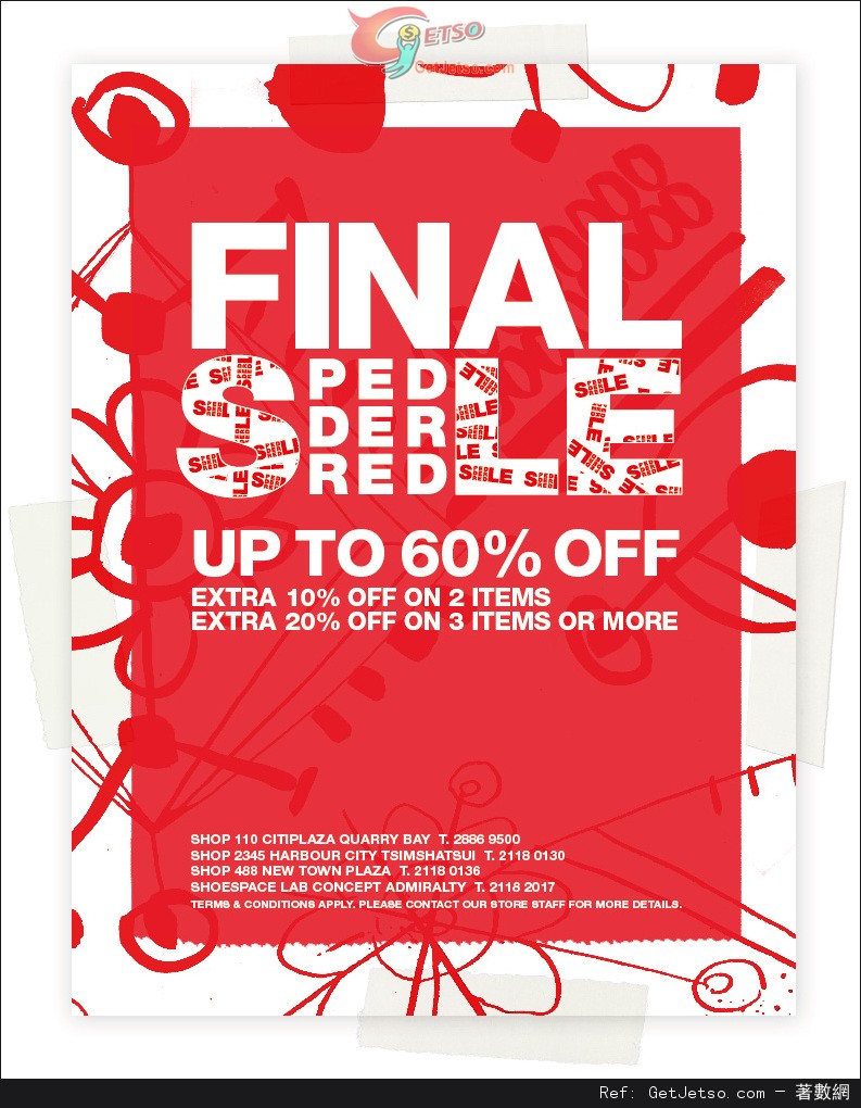 Pedder Red Final Sale 低至4折優惠(至14年1月30日)圖片1