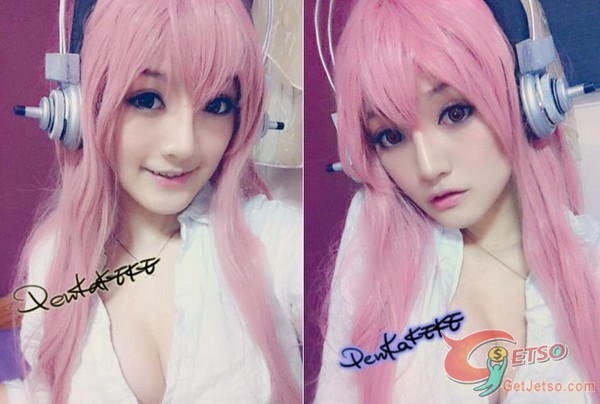 朋友說乳溝看膩喇，Cosplay女改露南半球圖片4