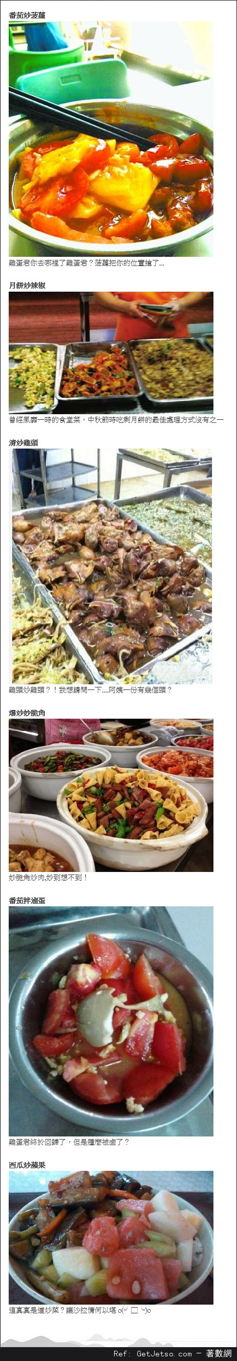 內地高校飯堂的黑暗料理......圖片1