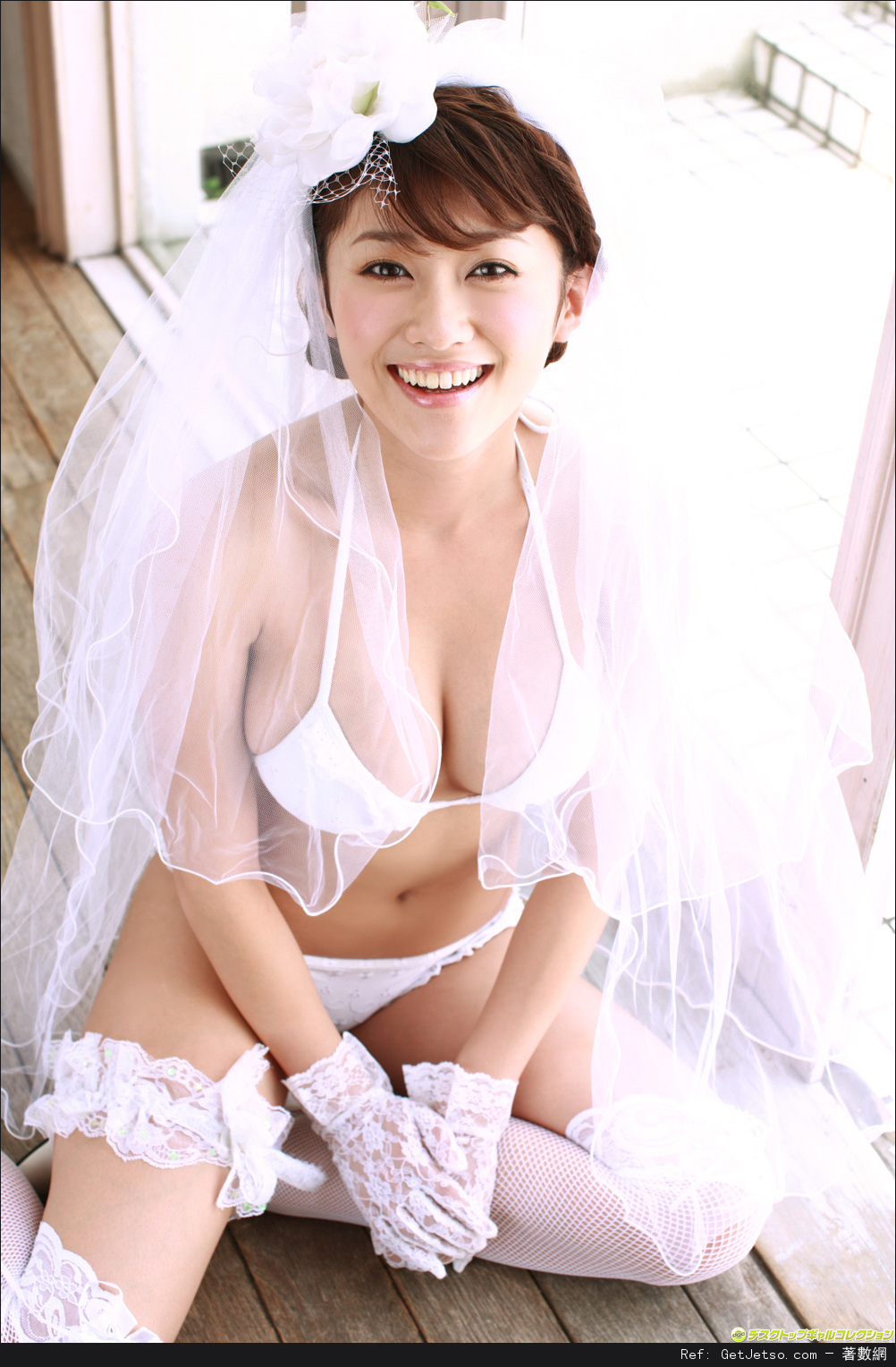 原幹惠(Mikie Hara)性感內衣式婚紗寫真照片23