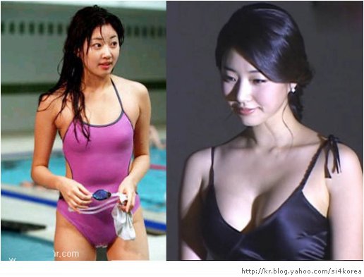 韓國小姐金莎朗的泳裝照對比照片3